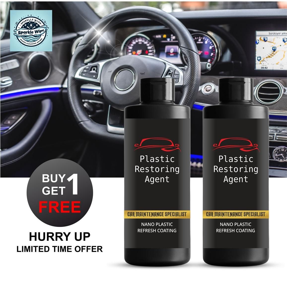 Decent Plastic Revitalizing Coating Agent for Car 100ml (Pack of 2)