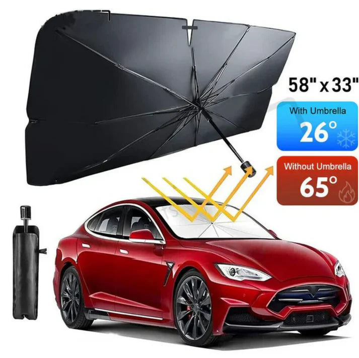 Decent Car Windshield Sun Shade Umbrella